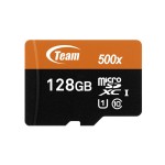 Thẻ nhớ microSDHC Team 128GB upto 80MB/s 500x kèm Adapter (Đen cam)
