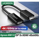 Cáp chuyển đổi Displayport to HDMI hỗ trợ 4K 60Hz chính hãng Ugreen 70694 cao cấp