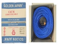Cáp FTP cat6 Golden Japan (chống nhiễu- dây xanh)